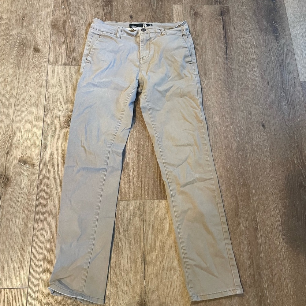 RSQ khaki slim straight 28x 32